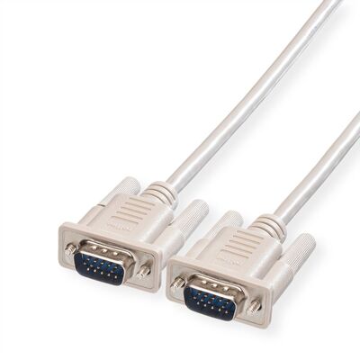Kábel VGA M/M 1.8m, prepojovací, tienený, sivý