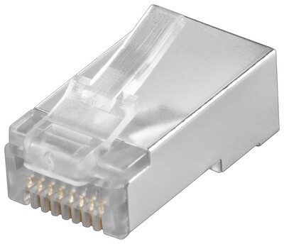 Konektor 8/8 RJ45 cat.5e, tienený