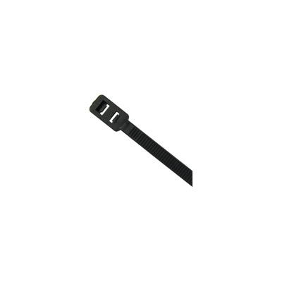 Zväzovacie lanko s dvojitou hlavou 300x4.8mm, 100ks/bal, čierne