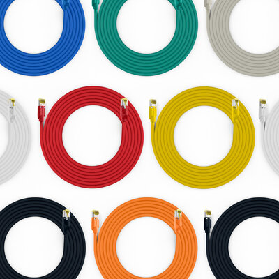 S/FTP (PiMF) Patchkábel LSOH, 7.5m cat.6a, sivý, Cu, Draka UC900 s TM31