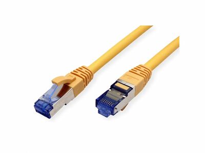 S/FTP (PiMF) Patchkábel LSOH 0.15m cat.6a, žltý, Cu
