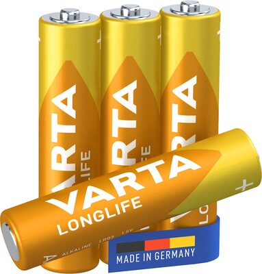 Batéria VARTA Longlife Alkalická AAA (4ks) 1.5V (LR03) 4BL