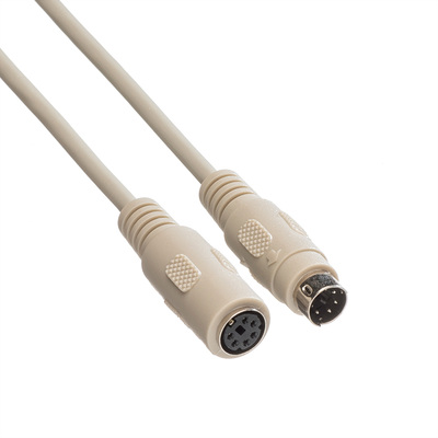 Kábel PS2 M/F predlžovací, 3m, sivý