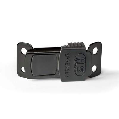 Náhradná bezpečnostná spona ClicLock, na ostnatý obojok 4mm, nerezová oceľ, čierna, HS