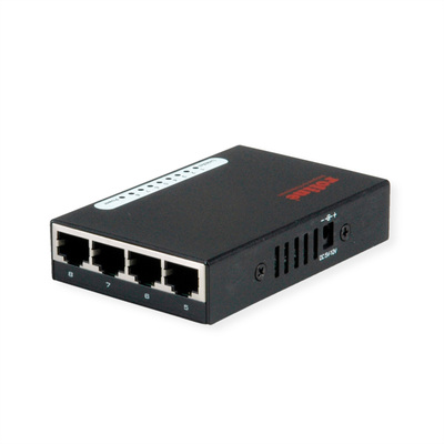 Switch Gigabit 8port, kovový priemyselný, Napájanie 5V /1.2A (alebo cez USB), čierny MINI