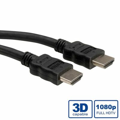 Kábel HDMI M/M 1m, High Speed+Eth, 4K@30Hz, HDMI 1.4, čierny