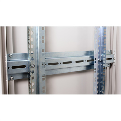 19" Rack na podlahu 47U, 2276x600x600mm (HxWxD), PRO, sklenené dvere, sivý