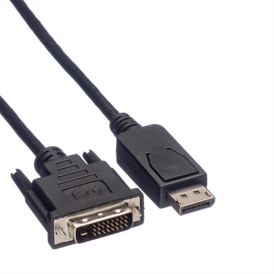 Kábel DisplayPort na DVI-D M/M 5m, jednosmerný, max. 1920x1200@60Hz, čierny