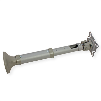 Držiak pre projektor, stropný, s kĺbom, max. 11.5kg, dĺžka 170mm/410-510mm, rozteč max. 370mm, sivý