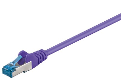 S/FTP (PiMF) Patchkábel LSOH 1.5m cat.6a, fialový, Cu