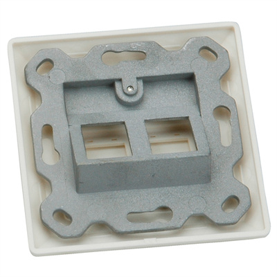 Box modulárny pre 2x Keystone modul,  béžový (rámik)