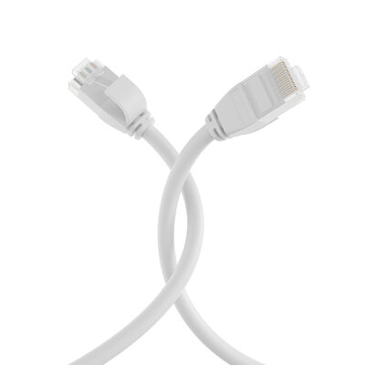 UTP Patchkábel LSOH TPE 5m cat.6a, biely, slim, Cu, UltraFlex, Ø3.6mm