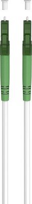Fiber kábel LC/APC-LC/APC, 1m Simplex OS2(9/125µm), LSOH, 3mm, biely