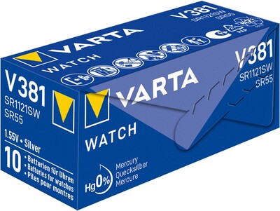 Batéria VARTA Watch do hodiniek V381 (1ks) 1.55V 45mAh (SR55 V391)