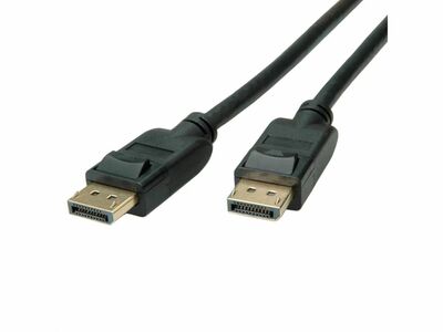 Kábel DisplayPort M/M 3m, 8K@60Hz, DP v1.4, 32.4Gbit/s, čierny, pozl.konektor, Roline Green Eco obal