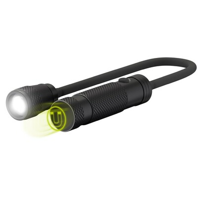 Baterka ručná LED Zoom 230, pracovné svetlo, ohybný krk, magnetická, čierna