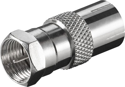 Adaptér IEC TV/F-konektor F/M, priamy, Zn