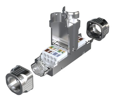 Spojka Keystone cat.6a, AWG22-AWG24 beznástrojový (toolless), SLIM