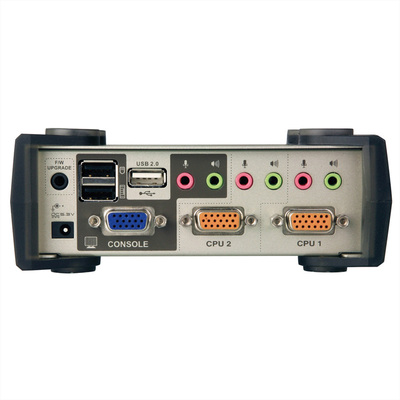 KVM switch/prepínač 2PC, VGA, USB, OSD, USB hub