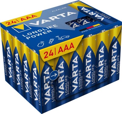 Baterka VARTA Longlife Power Alkalická AAA (24ks) 1.5V (LR03)