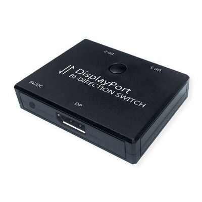 Video selektor/switch DisplayPort 1.2, 2 port, UHD 4K@60Hz, 21.6G, obojsmerný