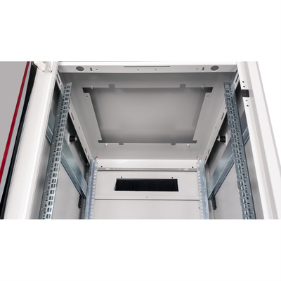 19" Rack na podlahu 36U, 1786x600x800mm (HxWxD), PRO, sklenené dvere, sivý