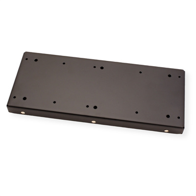 Držiak PC pod dosku stola, max 10kg pre PC široké 70-134mm, výška 390-540mm, otočný, čierny