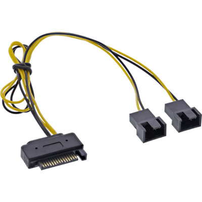 Kábel napájací interný SATA na 2x 4pin M FAN