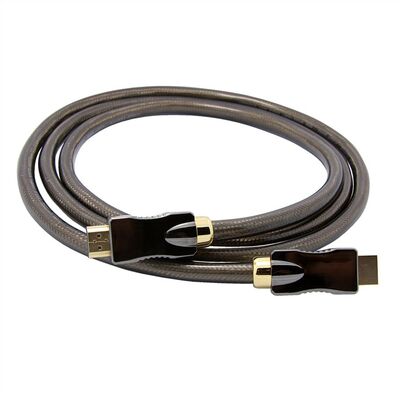 Kábel HDMI M/M 1m, High Speed+Eth, HDMI 2.0, 4K@60Hz 18G, pozl. konektor, čierny
