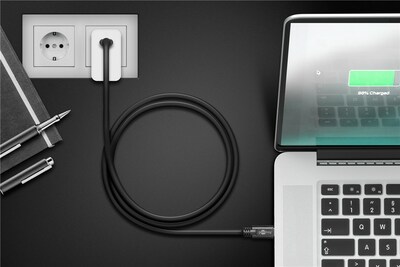 Kábel USB 3.2 Gen 1, Typ C CM/CM 0.5m, 5Gbps, PD 60w 20V3A, čierny