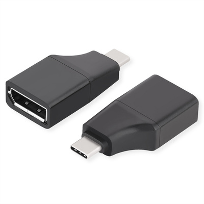 Adaptér USB Typ C na DisplayPort, 4K@60Hz, dongle, čierny