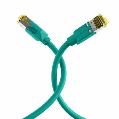S/FTP (PiMF) Patchkábel LSOH, 50m cat.6a, zelený, Cu, Draka UC900 s TM31