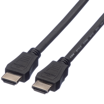 Kábel HDMI M/M 5m, High Speed+Eth, 4K@30Hz, HDMI 1.4, čierny, LSOH