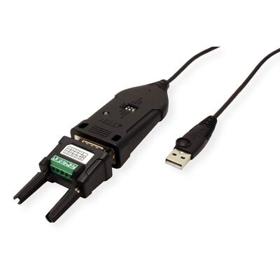 Káblový adaptér USB na RS422/RS485 (M), 9pin, 1.2m, čierny