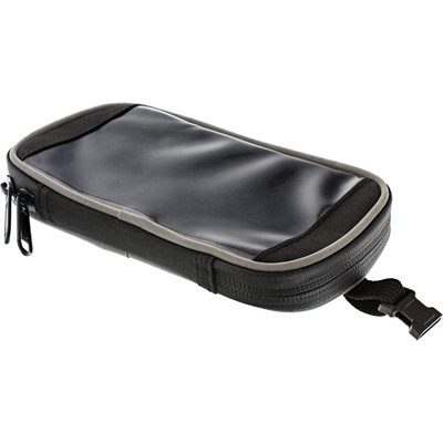 Cyklotaška na rám, držiak pre Smartelefóny, čierna + sivé reflexné prvky