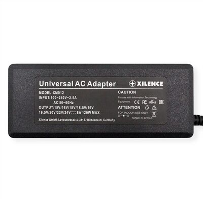 Adaptér NTS 120 W, 15-24V, napájací zdroj pre notebooky, LED display, účinosť cez 85%, čierny