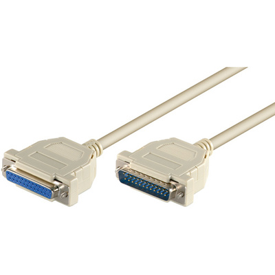 Kábel RS232 25pin M/F 1.8m predlžovací