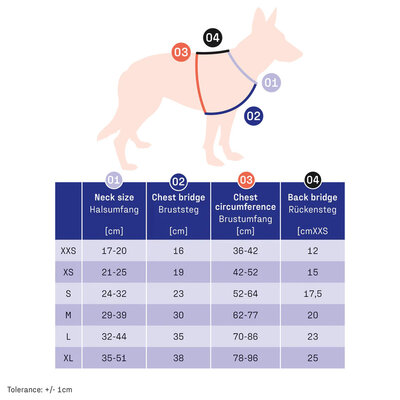 Y-Postroj na voľný čas, reflexný, XS, 42-52cm, Softshell + Polyester, oranžový