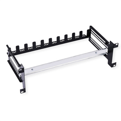 19" lišta pre DIN moduly, DIN lišta, 3U, 22 Modulov, čierna, RAL9005