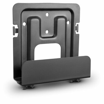 Držiak univerzálny pre média boxy (setobox, distribútor, switch), 26 - 39mm, kovový, čierny