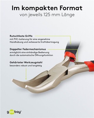 Sada 5 cvakačiek a klieští v obale na zips