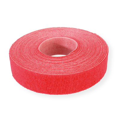 Káblový organizér suchý zips 5m návin, červená farba, šírka 20mm, VELCRO® ONE-WRAP®