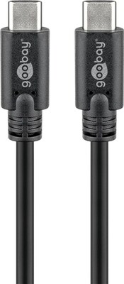 Kábel USB 3.2 Gen 1, Typ C CM/CM 1m, 5Gbps, PD 60w 20V3A, čierny