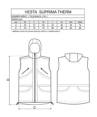 Vesta SUPRIMA-THERM, zateplená, s kapucňou, čierna s reflexným lemovaním, XL §