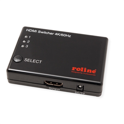 Video selektor/switch HDMI 3IN/1OUT Automatický, UHD 4K@60Hz, TOP Produkt