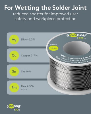 Cín spájkovací o priemere 0.56mm 100g špulka - bezolovnatý