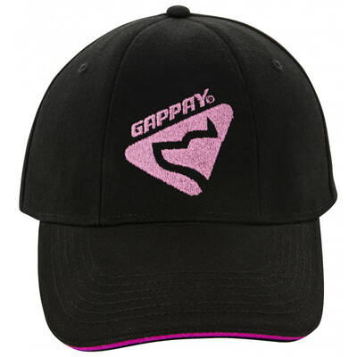 Šiltovka čierna s logom GAPPAY, čierna+biela