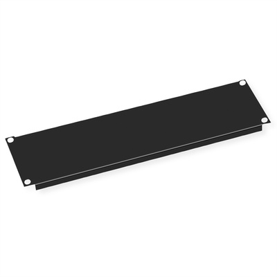 19" záslepka 3U, kovová, čierna RAL9005