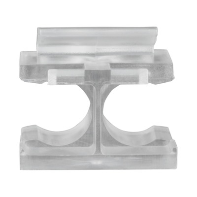 LC duplex clip, transparent 