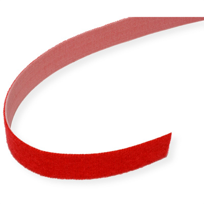 Káblový organizér suchý zips 5m návin, červená farba, šírka 20mm, VELCRO® ONE-WRAP®
